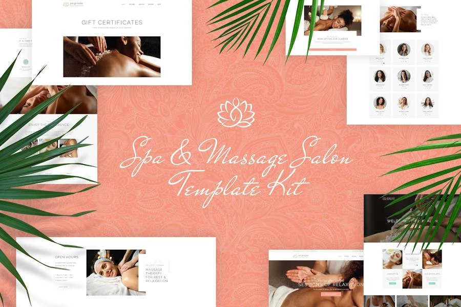 Jacqueline - Template Kit Elementor para spa y salón de masajes