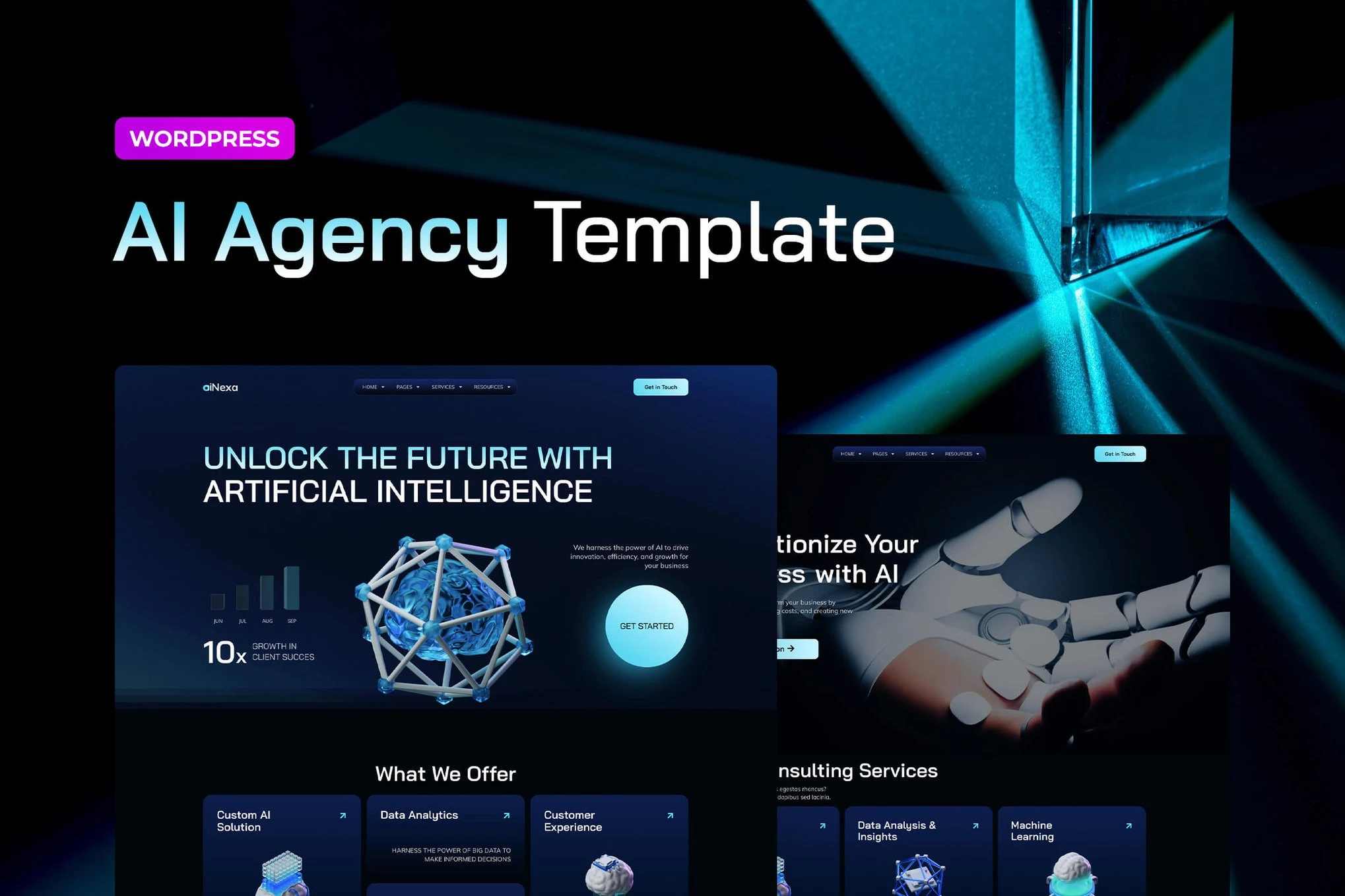 AiNexa — Kit de plantillas Elementor Pro para la Agencia de Inteligencia Artificial