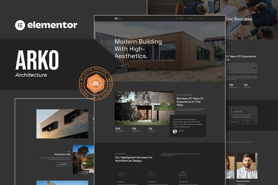 Arko - Template Kit Architecture Elementor