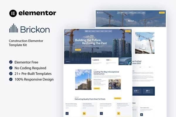 Brickon - Kit de plantillas para elementos de construcción