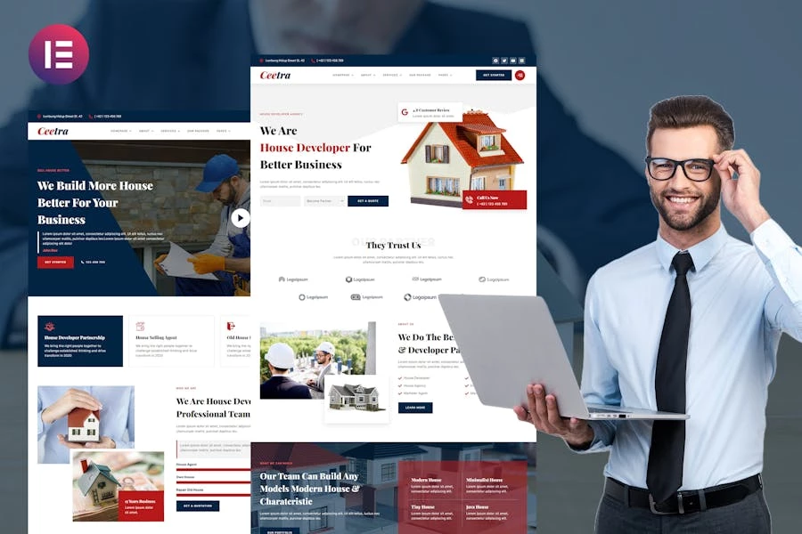 Ceetra - Template Kit Elementor de la agencia de desarrolladores