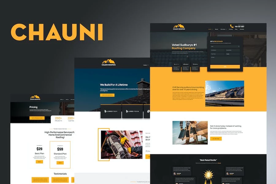 Chauni - Template Kit para elementos para techos