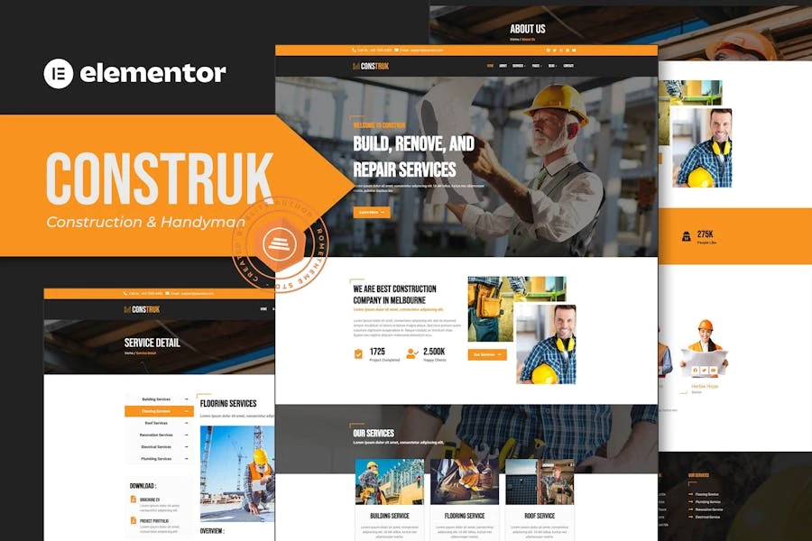 Construk - Template Kit de elementos de construcción