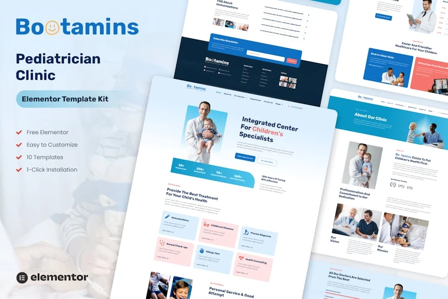 Bootamins - Template Kits para clínicas pediátricas