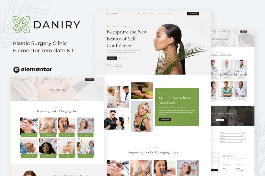 Daniry - Template Kit Elementor para clínica de cirugía plástica