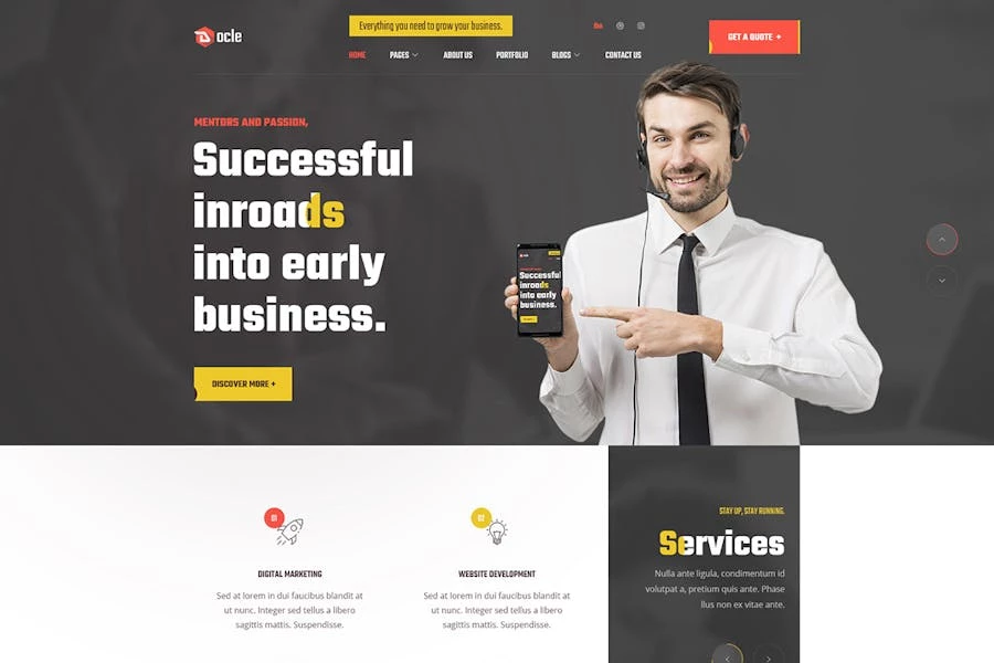 Docle — Template Kit de servicios de agencia digital