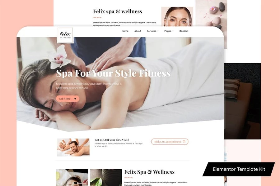 Felix - Template Kit Spa Elementor