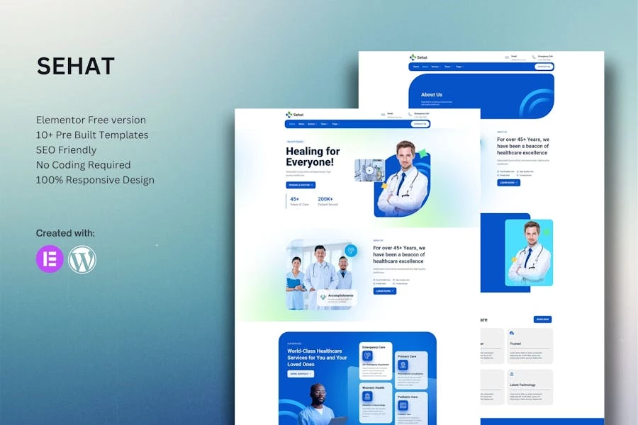 Sehat - Kit de plantillas Medical Elementor
