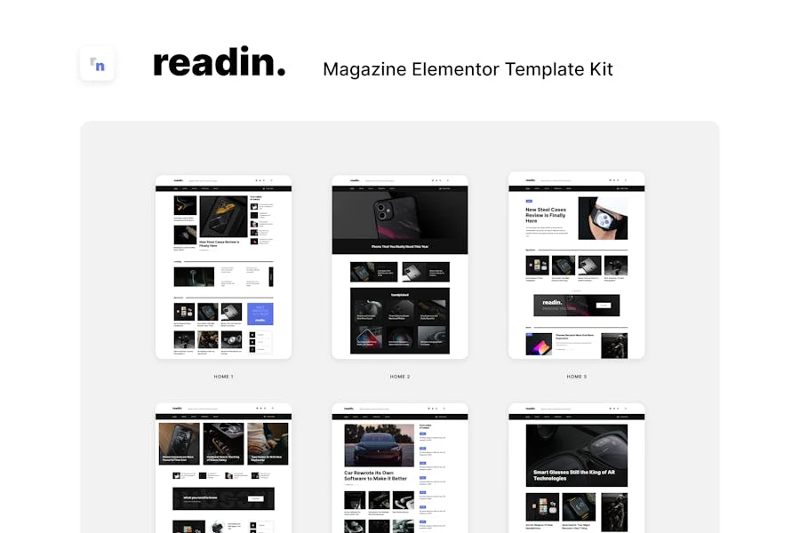 Reading - Kit de plantillas Elementor para blogs y revistas