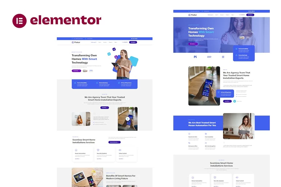 Fiutur - Template Kit Elementor de Smarthome Automation Services