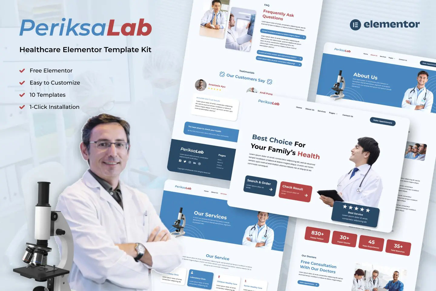 Periksalab - Kits de plantillas para centros de salud y clínicas médicas