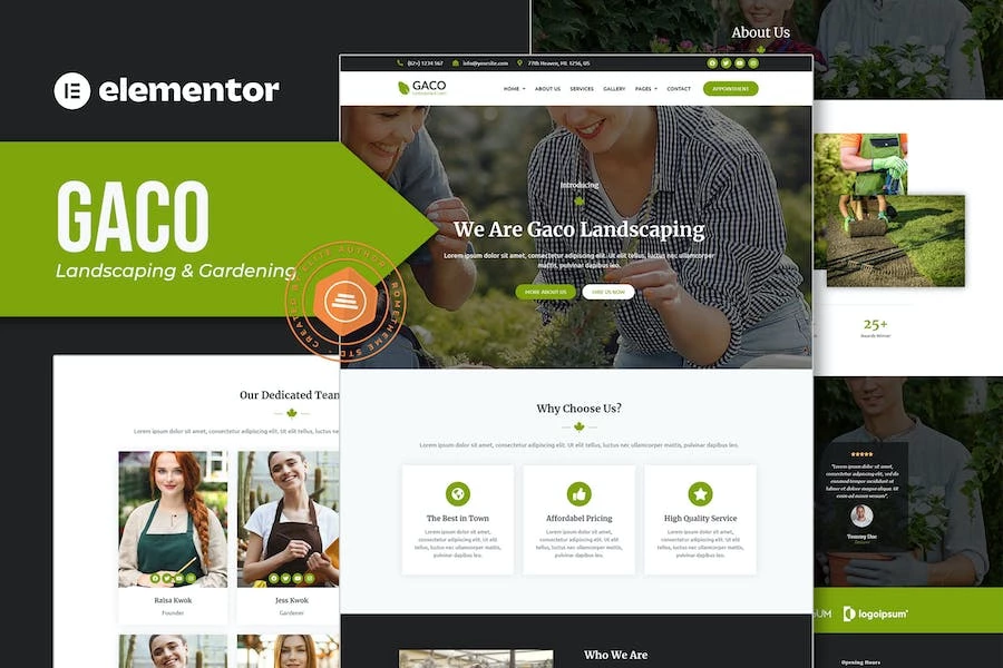Gaco - Template Kit para elementos de paisajismo y jardinería