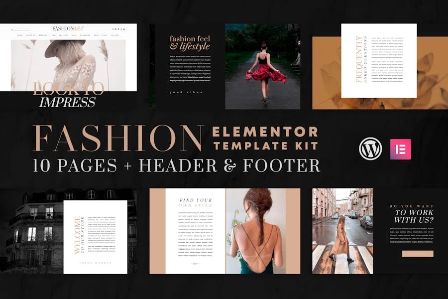 Arte de moda - Kit de plantillas Elementor de WooCommerce