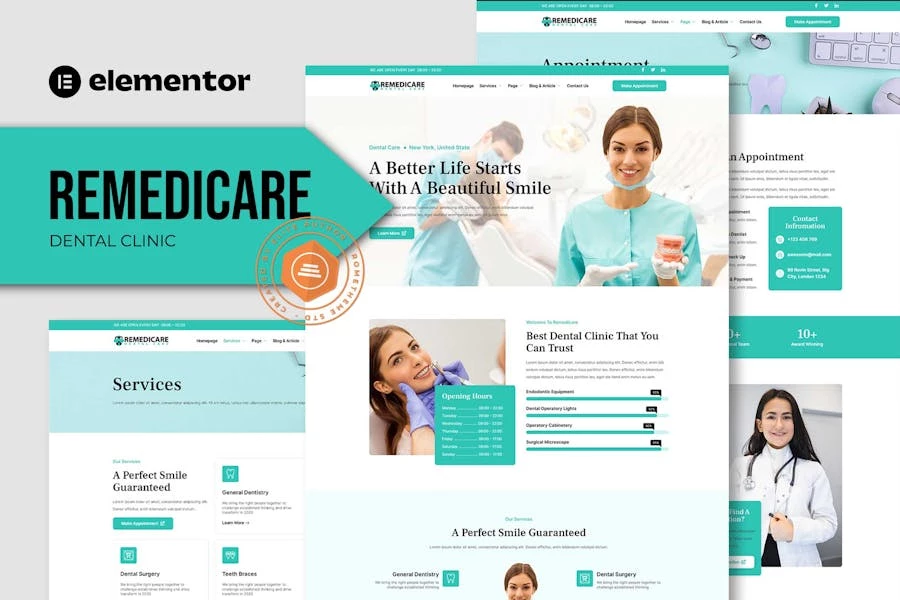 Remedicare - Template Kit para dentistas y clínicas dentales