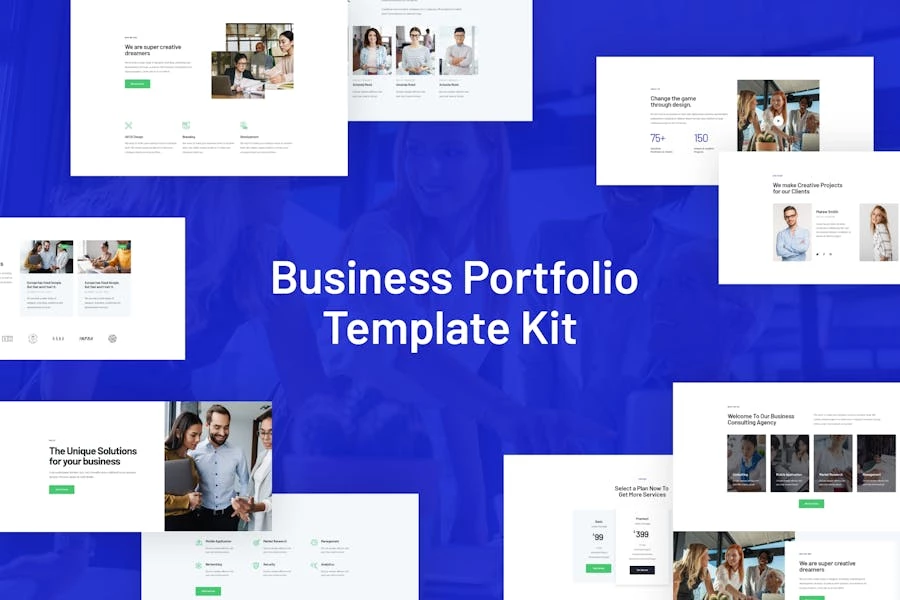 Rhodos - Kit de bloques y plantillas Elementor para portafolios de negocios