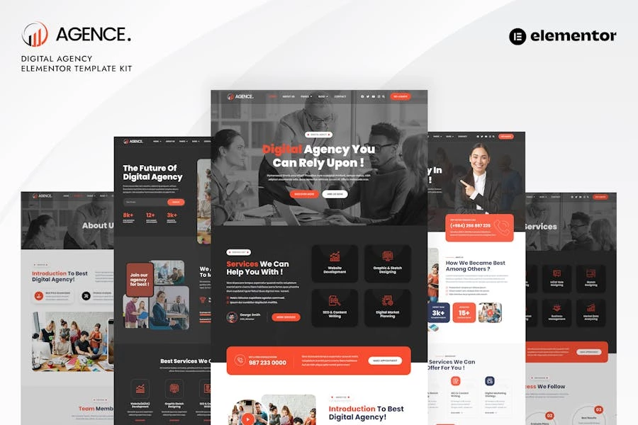 Agence - Kit de plantillas para agencias digitales