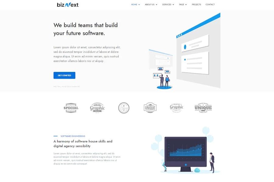 BizNext - Template Kit de negocios Corporativa