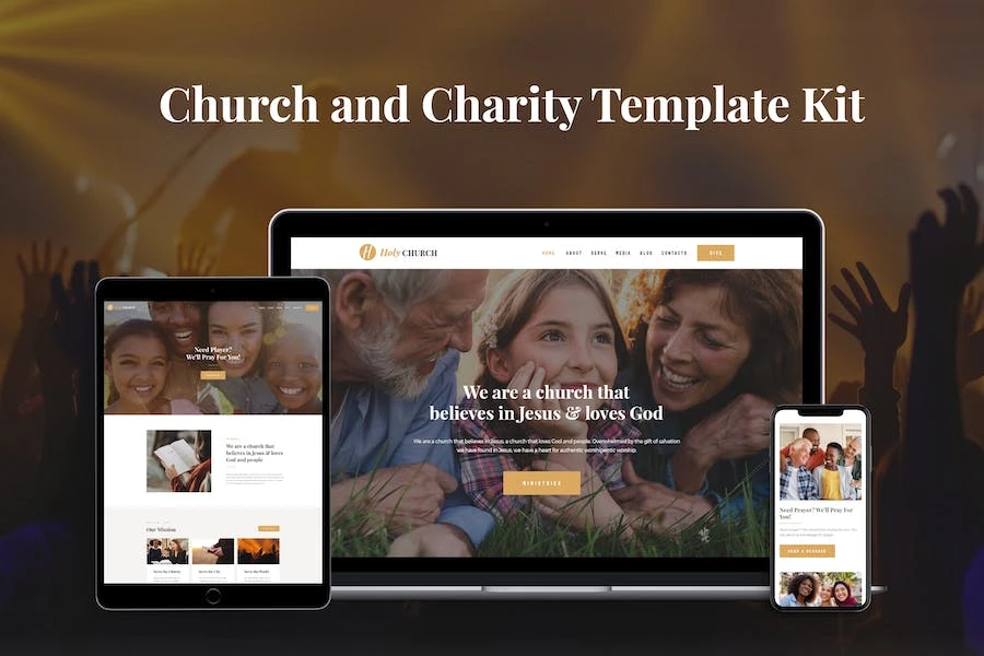 Holy - Template Kit para iglesias y organizaciones benéficas