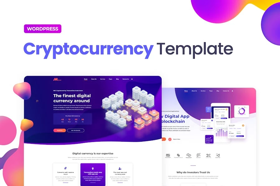 Moneer — Template Kit Elementor para criptomonedas