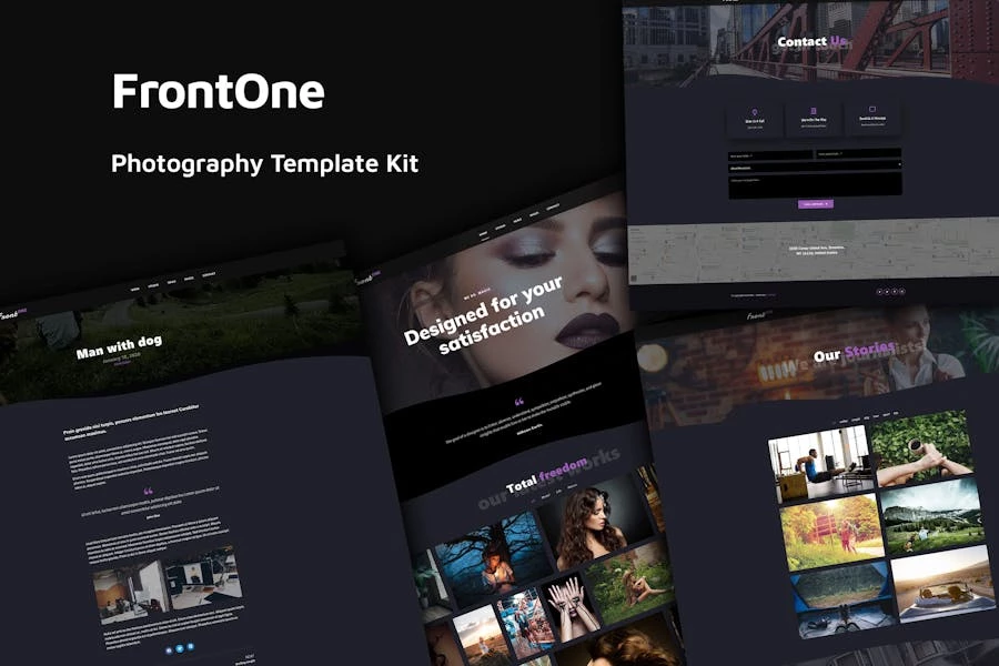 FrontOne - Kit de plantillas de fotografía creativa