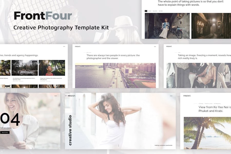 FrontFour - Kit de plantillas de fotografía creativa