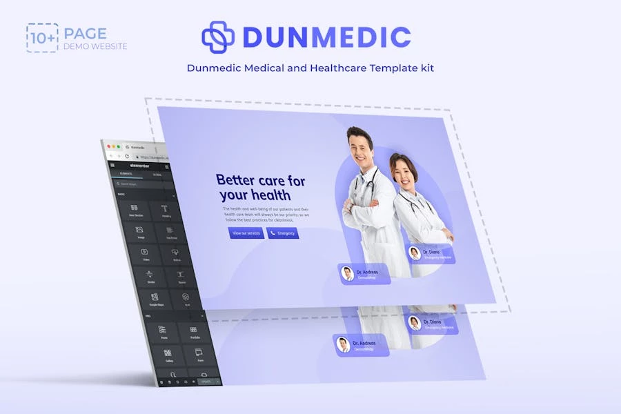 Dunmedic - Template Kit Elementor para medicina y salud