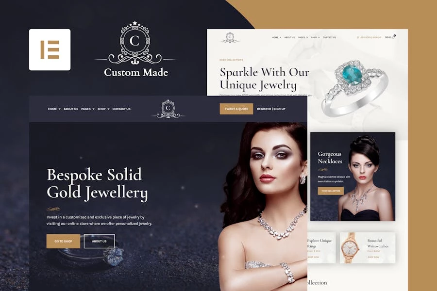 CustomMade - Template Kit personalizadas para joyas y orfebres Elementor