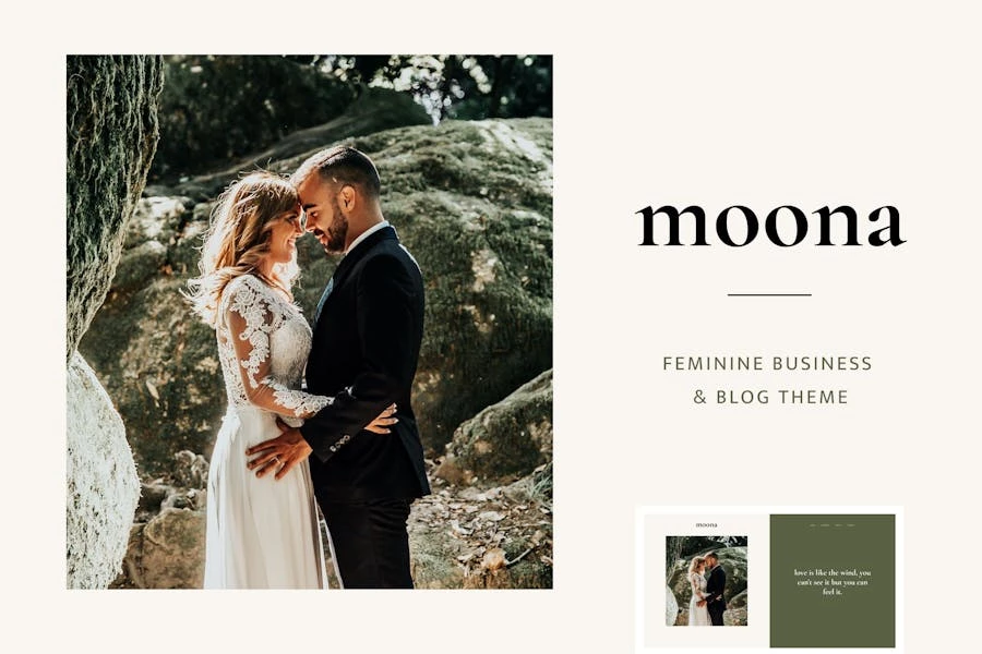 Moona - Tema femenino para negocios y blogs