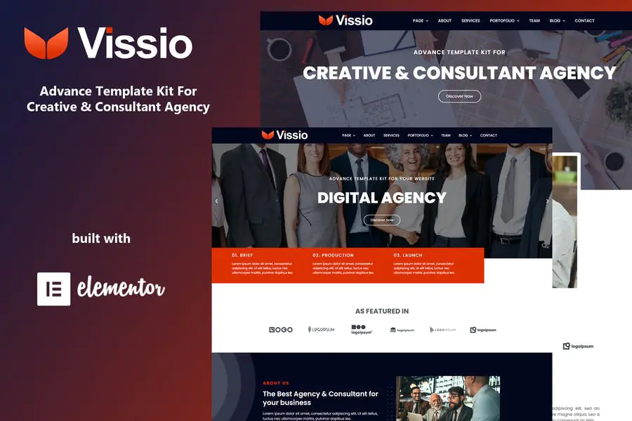 Yomost - Template Kit Elementor para servicios empresariales