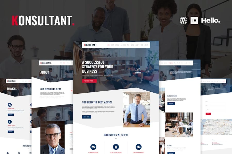 Konsultant - Template Kit Elementor para consultoras