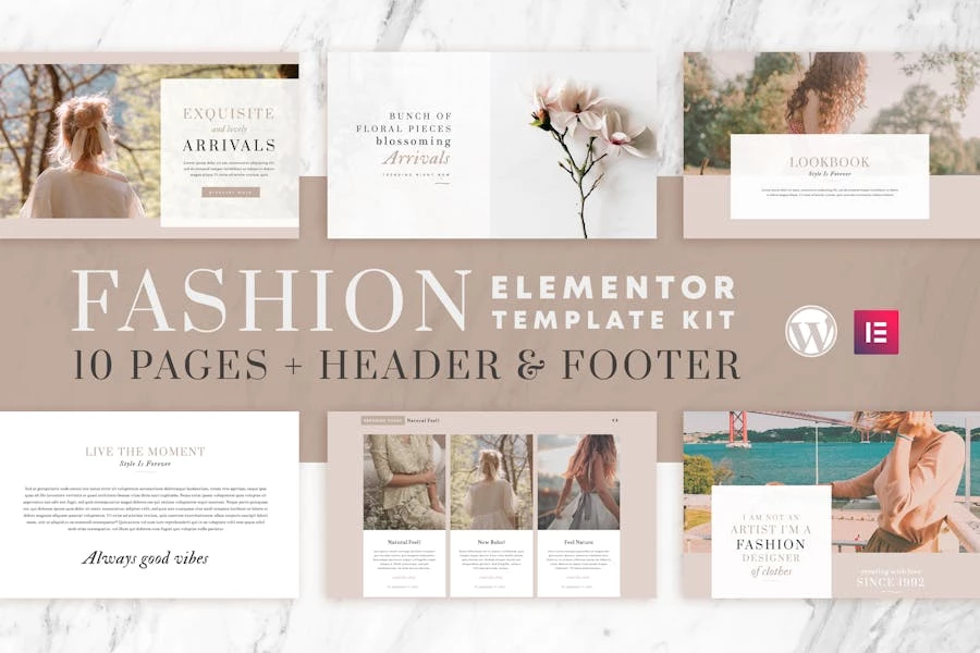 Fashion Instincts - Kit de plantillas Elementor de WooCommerce