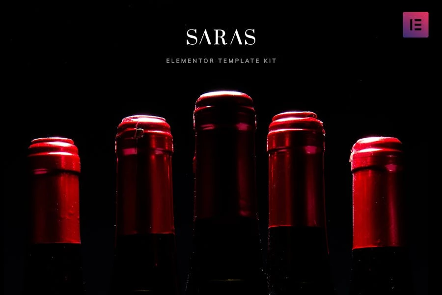 Saras - Template Kit de vino
