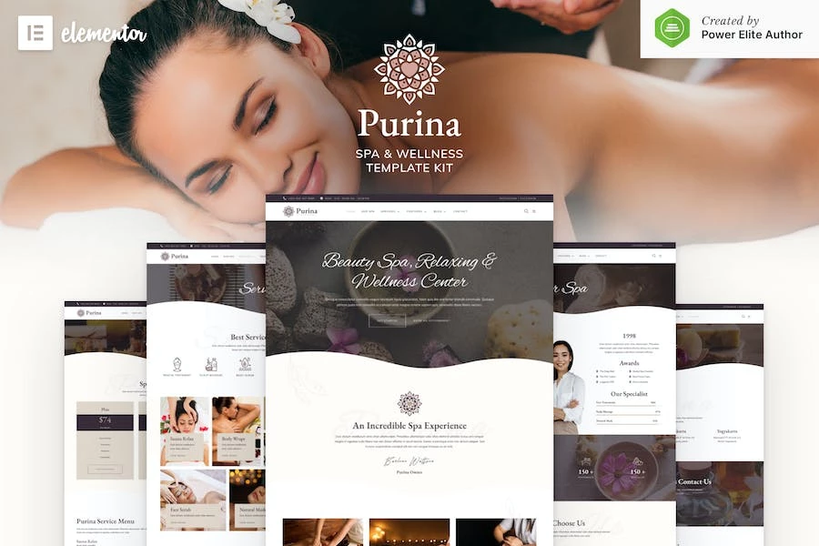 Purina - Template Kit Elementor Spa & Wellness