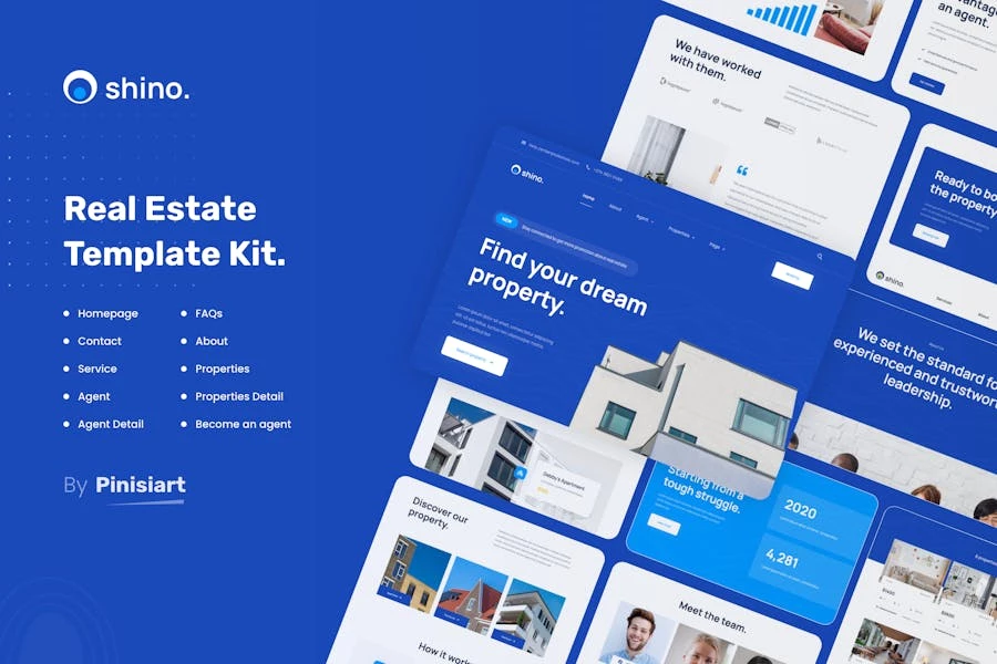 Shino - Template Kit Elementor de bienes raíces para apartamentos y propiedades individuales
