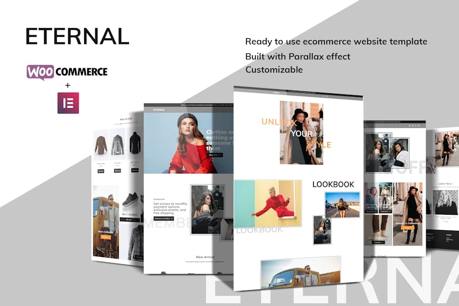 Eternal - Kit de plantillas Elementor para comercio electrónico