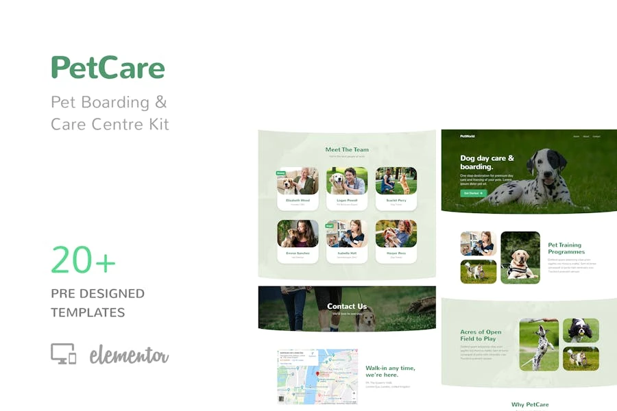 PetCare – Template Kit para internado y centro de cuidado de mascotas