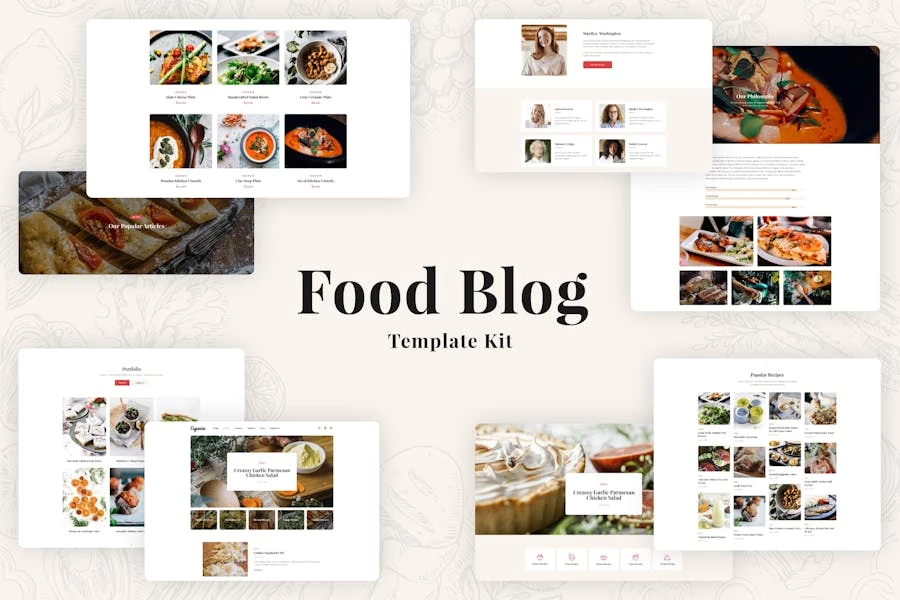 Especio – Template Kit Elementor Pro para blogs de comida