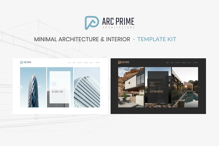 Arc Prime – Template Kit de arquitectura Elementor
