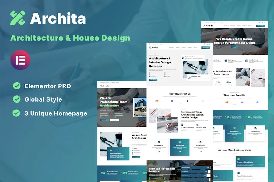 Archita – Template Kit Elementor para arquitectura e interiorismo