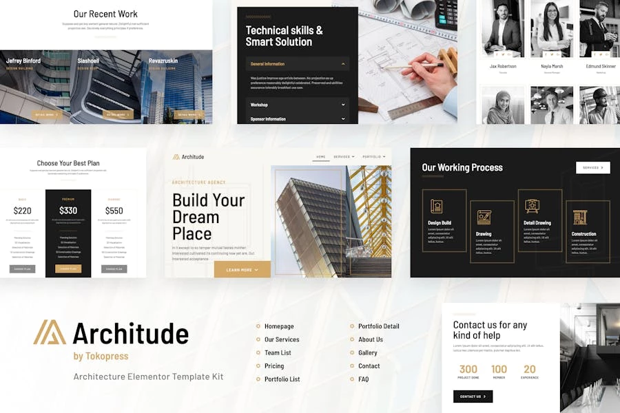 Architude | Template Kit Elementor de Agencia de Arquitectura y Diseño de Interiores