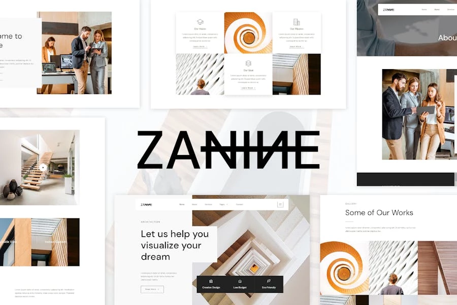 Zanine – Template Kit Elementor para Agencia de arquitectura