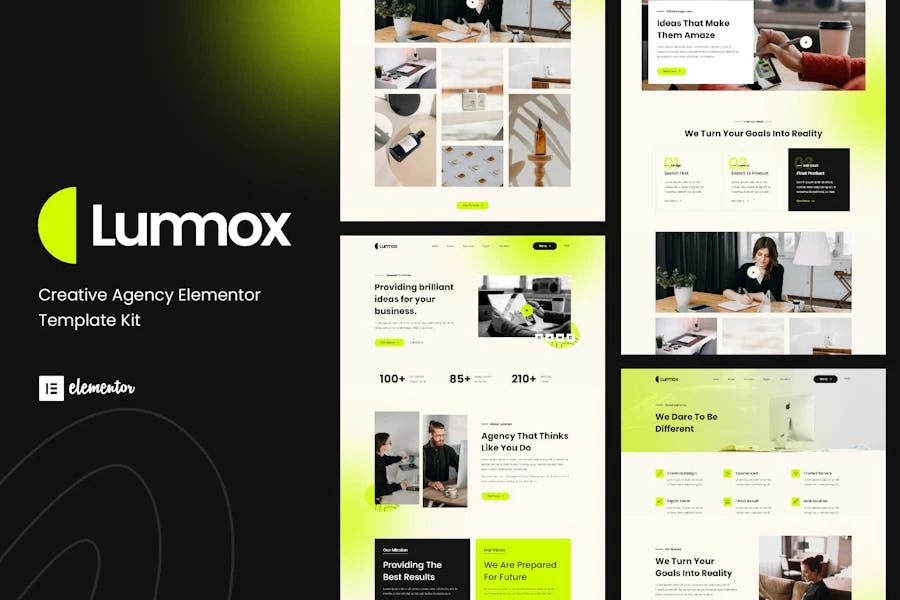 Lummox – Template Kit Elementor para Agencia creativas
