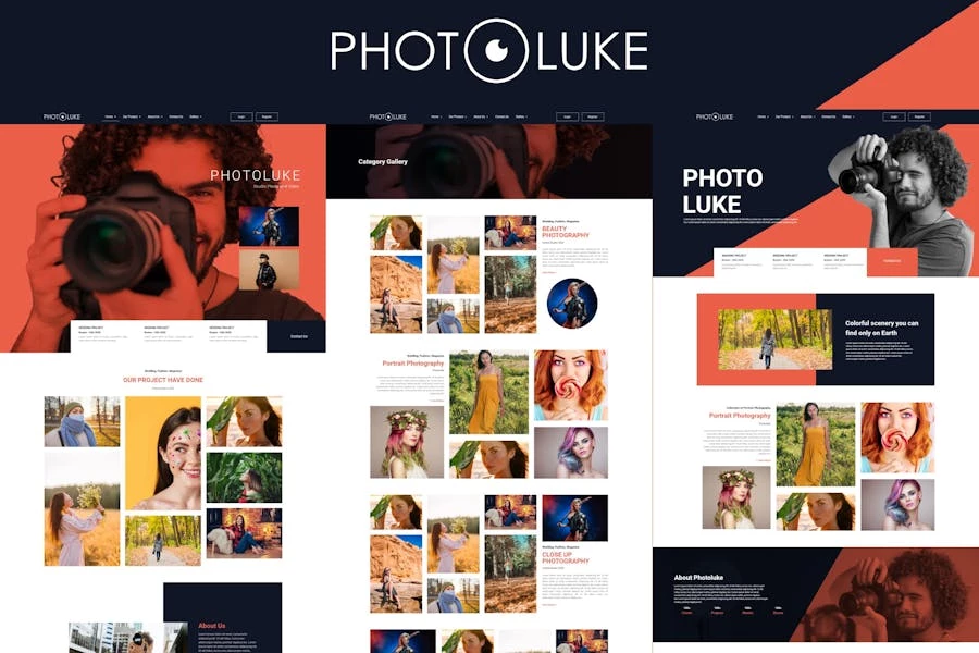 Photoluke – Kit de plantillas fotográficas Elementor