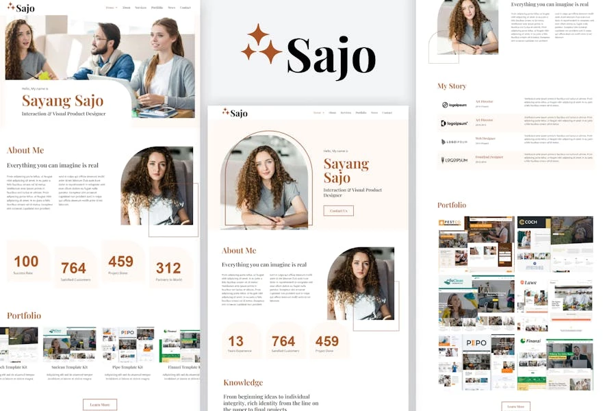 Sajo – Personal Portfolio Elementor Template Kit