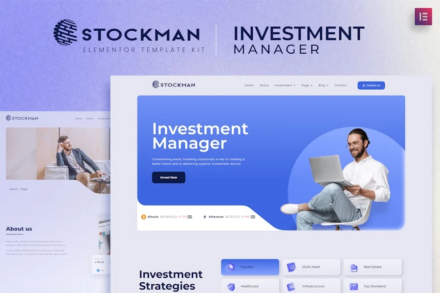 Stockmen – Template Kit de gestor de inversiones