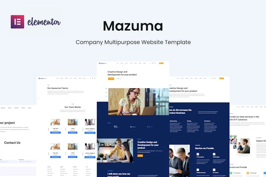 Mazuma – Kit de plantillas de Business Elementor
