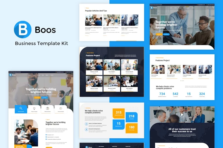 Boos – Template Kit de Business Elementor