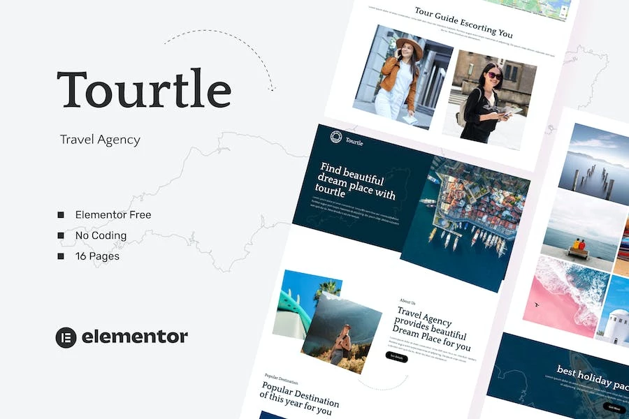 Tourtle – Template Kits para Agencia de viajes