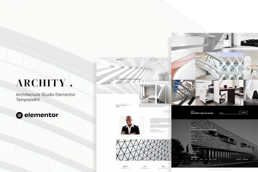Archity – Template Kit Elementor para estudio de arquitectura