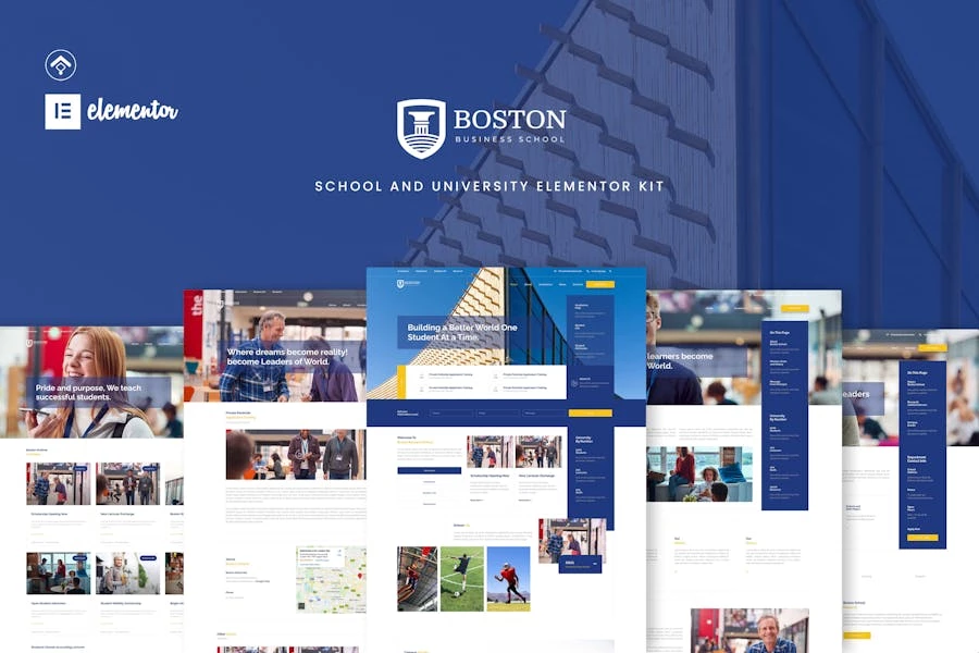 Boston – Template Kit Elementor para escuelas y universidades